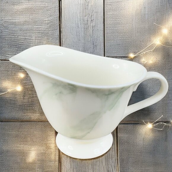 Sasaki CALACATTA Ultra Fine China Marble Pattern Small Pitcher Jug Creamer 1985 - Picture 1 of 12
